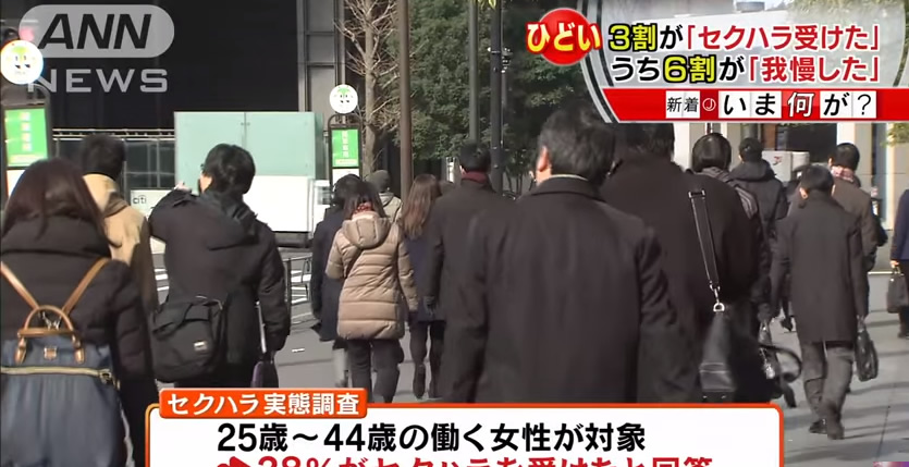 &nbspOne-third of working women in Japan sexually harassed
