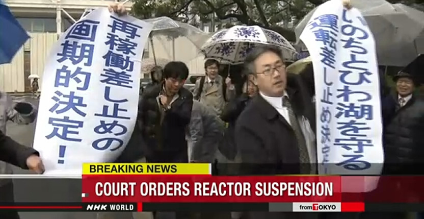 &nbspCourt orders shutdown of Takahama reactors