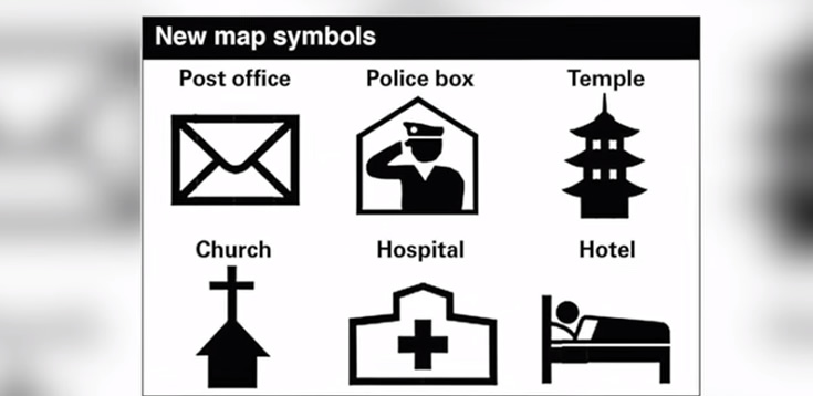 &nbspNew symbols introduced for foreign tourist maps in Japan