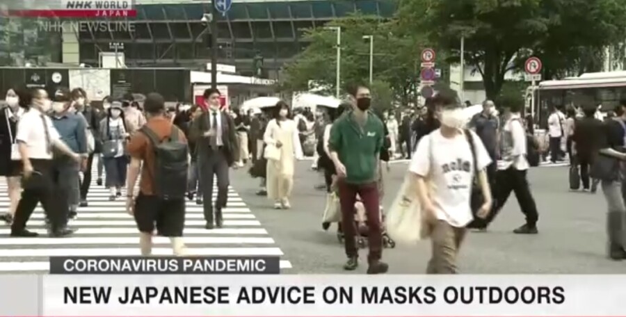 &nbspBagong advice ng mga Japanese experts tungkol sa pagsuot ng facemask sa labas