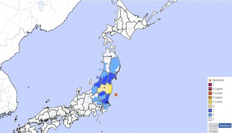 &nbspMagnitude 6.0 na lindol tumama sa Fukushima