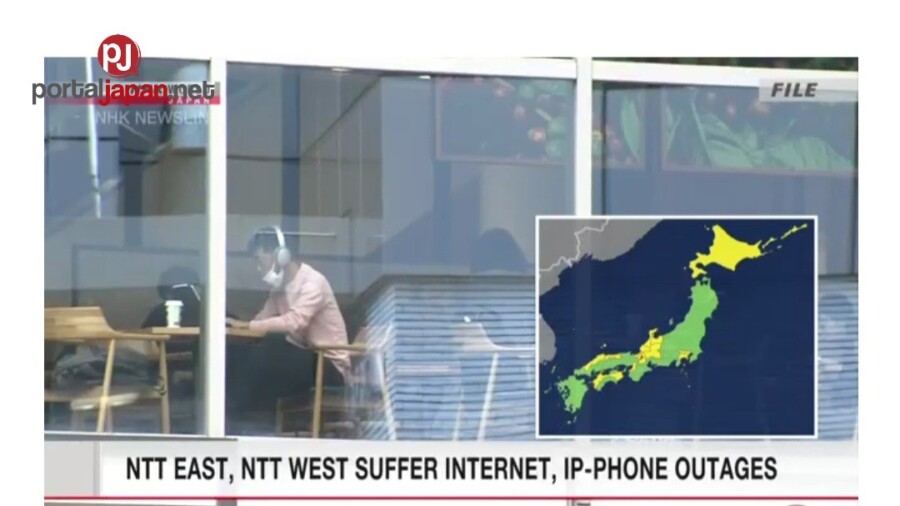 &nbspAng NTT East, NTT West ay dumaranas ng Internet, mga IP-phone outage