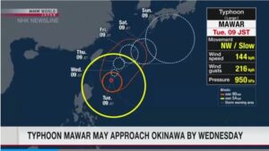 &nbspTyphoon Mawar inaasahan mananalanta sa Okinawa ngayong Wednesday