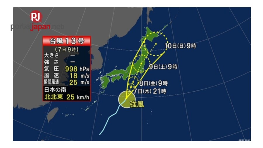 &nbspTropical storm na paparating sa silangang Japan, maaaring mag-landfall sa Biyernes