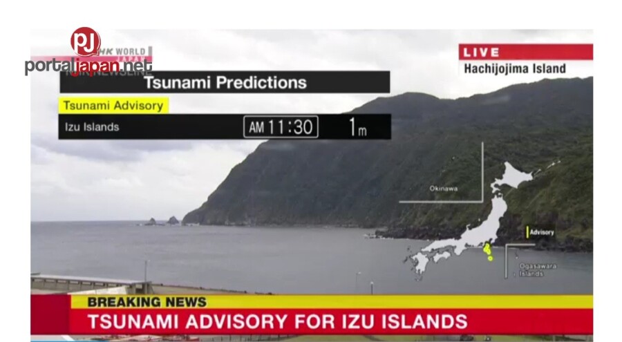 &nbspTsunami advisory na inilabas para sa Izu Islands ng Japan pagkatapos ng M6.6 na lindol