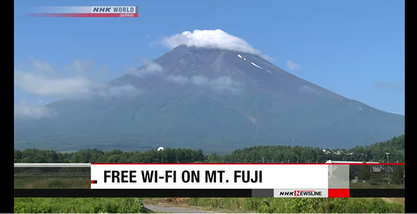 &nbspWi-Fi service available on Mt. Fuji
