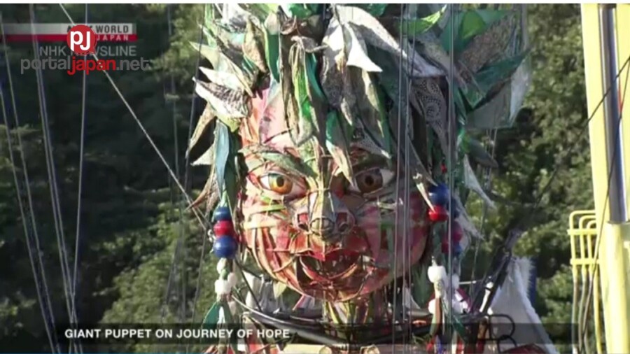 Higanteng puppet mula sa Tohoku, dumating na sa Tokyo - Portal Japan