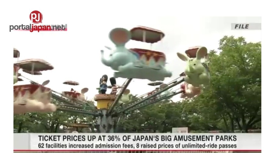 &nbspAng mga presyo ng tiket ay tumaas ng 36% sa malalaking amusement park ng Japan